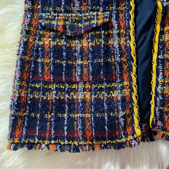 NWT Chico's Mid-length Tweed Open-Front Petite Jacket Size 8-10P / Small - Picture 9 of 13